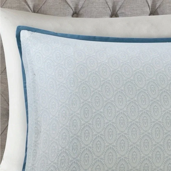 Madison Park Loleta 3 Piece Cotton Floral Printed Reversible Duvet Cover Set - Picture 4 of 9